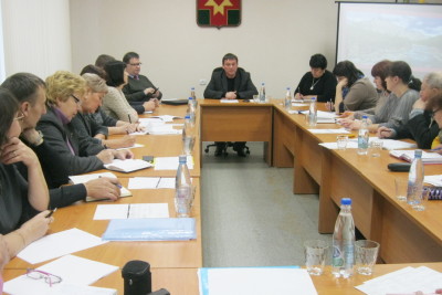 Совещания глав администраций поселений при главе администрации района Н. Н. Виноградовой