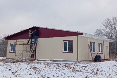 В Лихославльском муниципальном округе идёт установка новых фельдшерско-акушерских пунктов